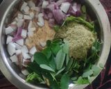 A picture of step 3 of சிறுதானிய சர்க்கரை பூசணி கீரை அடை.