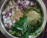 A picture of step 3 of சிறுதானிய சர்க்கரை பூசணி கீரை அடை.