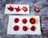 A picture of step 7 of Beetroot Cheesy-Paneer Momos.