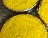 A picture of step 3 of Khandvi.
