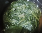 A picture of step 2 of Palak Paneer.