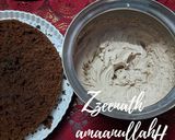 A picture of step 3 of Chocolate Cake with Cream Cheese and Chocolate Frosting.