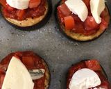 Une image de l'étape 4 de Pizzeta sur aubergines.