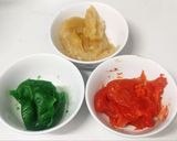 A picture of step 5 of Tricolour burfi.