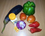 A picture of step 1 of Quick Egg Plant Sauce.