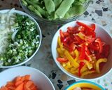 Pas rețetă Fasole verde scăzută cu piept pui și legume 1 fotografie