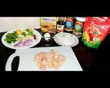 A picture of step 1 of Sweet & sour chicken.