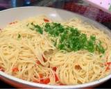 Spaghetti aglio e olio ala sih iin langkah memasak 5 foto