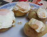 Foto del paso 2 de la receta: Patatas rellenas de jamón y huevo