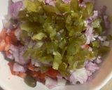 A picture of step 2 of Strawberry Tomato Salsa.