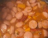 Foto del paso 3 de la receta: Arroz con salchichas, zapallo y otras verduras