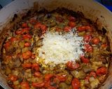 A picture of step 3 of Roasted Feta Caponata Pasta.