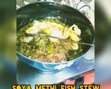 A picture of step 3 of Soya methi Tomato fish stew.