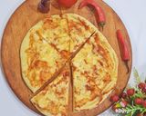 A picture of step 5 of Margherita Pizza 🍕.