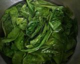 A picture of step 1 of Palak Paneer Paratha.