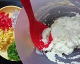 A picture of step 1 of Vegetable Corn Uttapam.