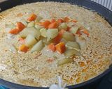 Foto langkah ke 9 dari resep Ebi Furai Curry Creamy Pasta.