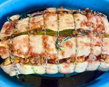 A picture of step 5 of Pork Loin with Figs and Prunes in Wine-Honey Glaze.