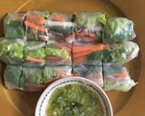 A picture of step 4 of Vietnamese Fresh Spring Rolls.