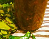 A picture of step 4 of Khati methi chutney.
