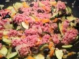 Espaguetis de espelta con verduras