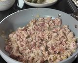 A picture of step 3 of Filipino Tortang Talong Egg Bites w/ Chicken Giniling 🇵🇭.