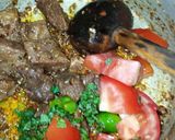 A picture of step 7 of Beef Boti Fry.