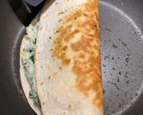 A picture of step 6 of Creamy Spinach Quesadillas.