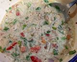 A picture of step 1 of Chicken vegi creamy Omelet.