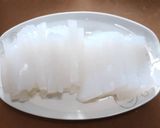 รูปขั้นตอนการทำที่ 6 ของ เส้นถั่วเขียวเยลลีเย็น (cold mung bean jelly noodles)
