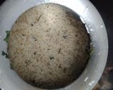 A picture of step 2 of Jeera rice.