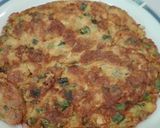 A picture of step 3 of Omelette and Bread 😋.