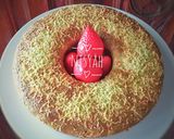 Foto langkah ke 5 dari resep Brudel Pandan Keju 2 Telur. TANPA Timbangan & Mixer ~ Cake rasa roti yg empuk. 😋.