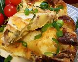 Cukiniowa fritata ze smażonym karasiem krok przepisu 8 zdjęcie