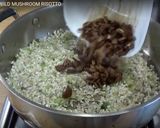 A picture of step 3 of Wild mushroom risotto.