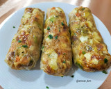 Foto del paso 7 de la receta: Rollitos de arroz vegetales con anchoa y huevo en airfryer