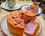 Foto langkah ke 10 dari resep Chiffon Cake Tape Ubi Ungu Putih Telur.