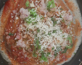A picture of step 8 of Jini dosa with sambhar.