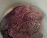 A picture of step 4 of Braised beef over egg noodles/pot roast.