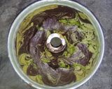 Foto langkah ke 7 dari resep Bolu Coklat Matcha Oven Tangkring 7 Bahan.