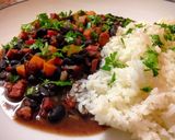A picture of step 7 of Multicolored Beans with Rice.