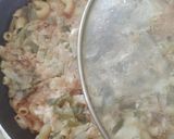 A picture of step 11 of 3 layers pan macaroni.