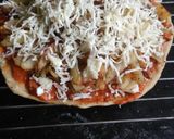 A picture of step 4 of Baked French fries wheat base pizza.