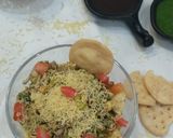 A picture of step 2 of Bhel puri.