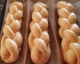 Egyszerű 4 szálas fonott kalács recept fázis 10 fotója