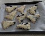 A picture of step 9 of Blueberry and White Chocolate Scones.