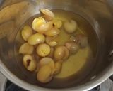A picture of step 2 of Khubani ka meetha.