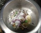 A picture of step 2 of Green peas pulao in pressure cooker.