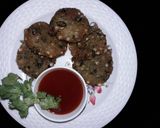 A picture of step 6 of Sabudana tikki.