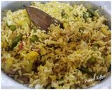 A picture of step 8 of Vegetables Pulao.